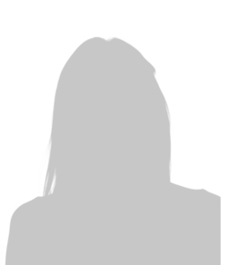 a silhouette image of a female's head and shoulders